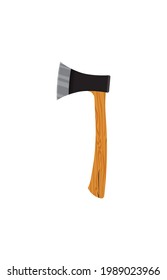 Axe vector illustration. Isolated colorful vector icon on white background.