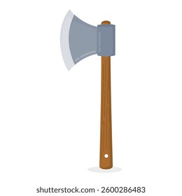 Axe vector illustration isolated on white background.