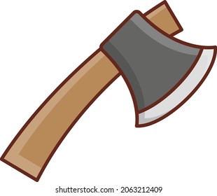 ilustración de ax Vector en un fondo transparente. Símbolos de calidad premium. Icono de color plano de línea vectorial para el concepto y el diseño gráfico.