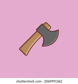 ilustración de ax Vector en un fondo transparente. Símbolos de calidad premium. Icono de color plano de línea vectorial para el concepto y el diseño gráfico.