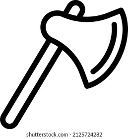 axe Vector illustration on a transparent background. Premium quality symbols. Stroke vector icon for concept and graphic design.