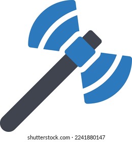 axe Vector illustration on a transparent background. Premium quality symmbols. Glyphs vector icons for concept and graphic design.