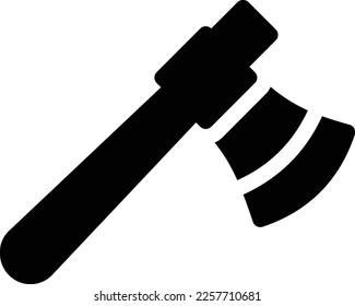 ilustración de ax Vector en un fondo transparente. Símbolos de calidad superior. Iconos vectoriales de glifos para diseño de conceptos y gráficos. 
