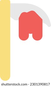 axe Vector illustration on a transparent background. Premium quality symmbols. Line Color vector icons for concept and graphic design.
