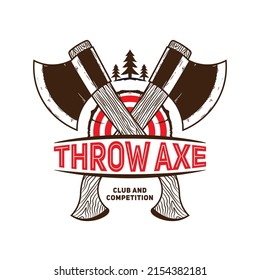 Axe vector illustration, perfect for Axe Throwing club logo design