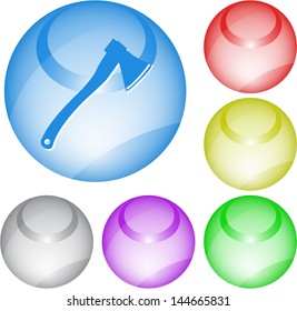 Axe. Vector interface element.