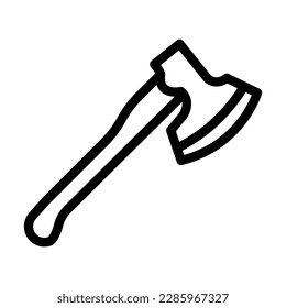 Axe Vector Line Icon Design