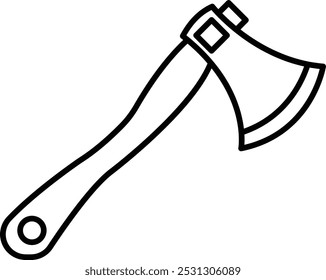 Axe Vector Line Icon Design