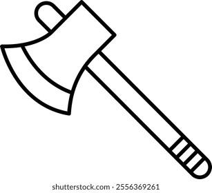 Axe Vector Line Icon Design