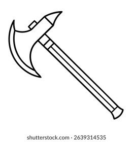 Axe Vector on White Background