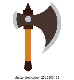 axe of a vector silhouette