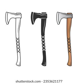 Vector de hacha, Vector de silueta de hacha, Vector de hardware, Clipart de hardware, Ax Clipart, Contorno de hacha, elementos de trabajo, equipo de trabajo, herramientas de reparación, herramientas de bosque, Woodcutter, Woodsman