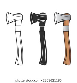 Vector de hacha, Vector de silueta de hacha, Vector de hardware, Clipart de hardware, Ax Clipart, Contorno de hacha, elementos de trabajo, equipo de trabajo, herramientas de reparación, herramientas de bosque, Woodcutter, Woodsman