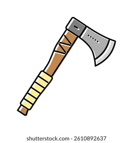 axe viking color icon vector. axe viking sign. isolated symbol illustration