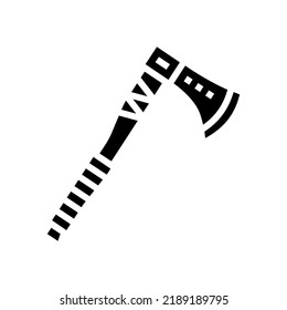 vectores de iconos de glifo de visualización de ax. señal de activación de ax. ilustración de símbolo aislado