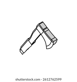 axe viking isometric icon vector. axe viking sign. isolated symbol illustration