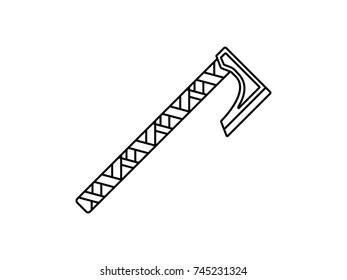 axe Viking vector icon illustration