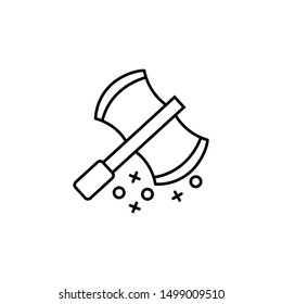 Axe weapon hatchet icon. Element of history icon