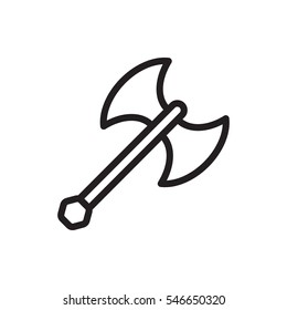 axe weapon icon illustration isolated vector sign symbol