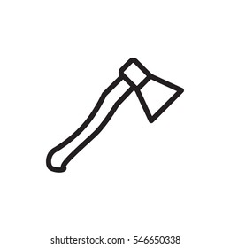 axe weapon icon illustration isolated vector sign symbol