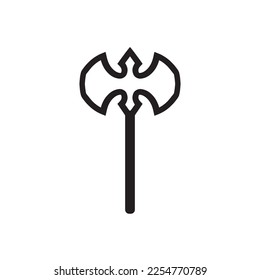 Axe, weapon of war, catchy logo