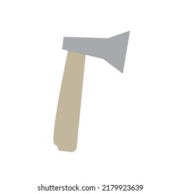 axe woodcut tool vector illustration
