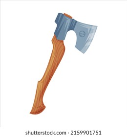 Axe or Woodcutter as Finland Symbol and Attribute Vector Illustration