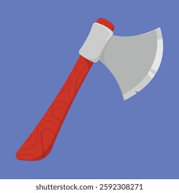 Axe Wooden Handle illustration vector. axe chop icon vector. axe weapon vector