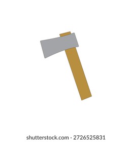 Axt mit Holzgriff, Vektorgrafik