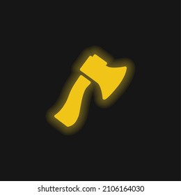 Ax-gelbes Neonsymbol