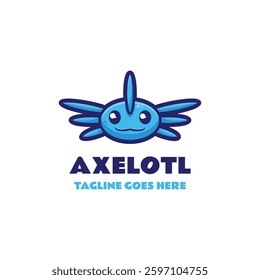 Axelotl Simple Mascot Logo Template