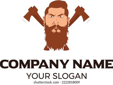 Axeman logo design for company