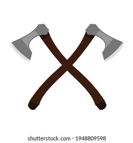 diseño vectorial de emblema transversal de ejes