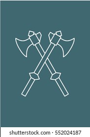 Axes icon, Vector