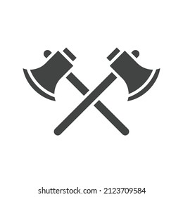 Axes icon vector image. Can also be used for Physical Fitness. Suitable for mobile apps, web apps and print media.