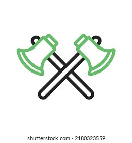 Axes icon vector image. Can also be used for Construction Tools. Suitable for mobile apps, web apps and print media.