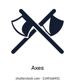 Axes icon vector isolated on white background for your web and mobile app design, Axes logo concept