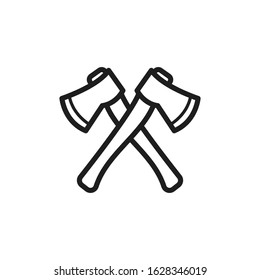 axes icon vector logo template 