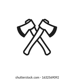 axes icon vector logo template 