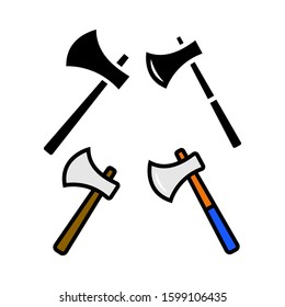 Axes icon vector in trendy flat design