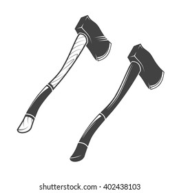 Axes isolated on white
