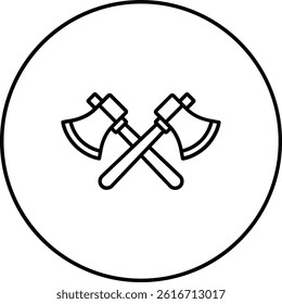 Axes vector icon. Can be used for printing, mobile and web applications.