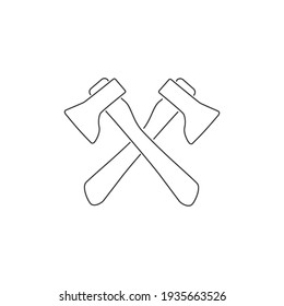 Icono de línea vectorial de ejes en estilo plano de moda