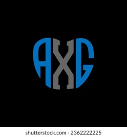 AXG letter logo creative design. AXG unique design.
