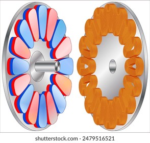 Axial flux permanent magnet electric motor