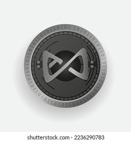 Axie Infinity AXS cryptocurrency Silver coin
