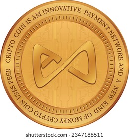 axie infinity-axs coin Vektorgrafiken. 3D-Abbildung. Vektormünzen.