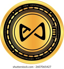 axie infinity-axs coin vector illustrations. 3d illustration. vector coins.