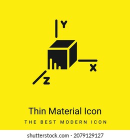 Axis minimal bright yellow material icon