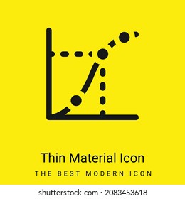 Icono de material amarillo brillante mínimo
